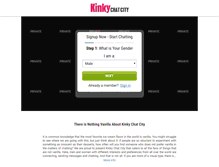 Tablet Screenshot of kinkychatcity.com
